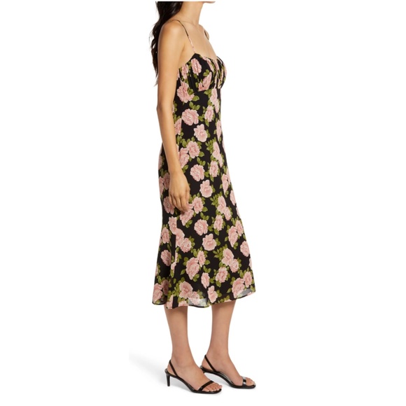 Reformation Arie Floral Print Midi Dress - Picture 3 of 9